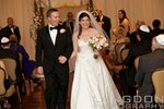 indoor ceremony down aisle